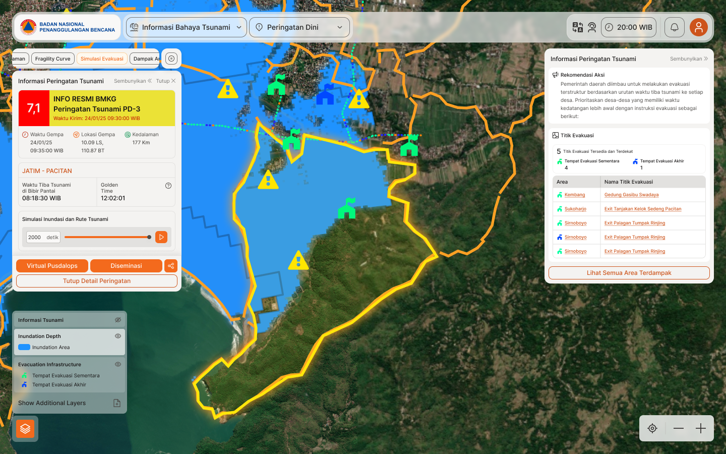 Peran Routing & Isochrone Analysis dalam Perencanaan Evakuasi