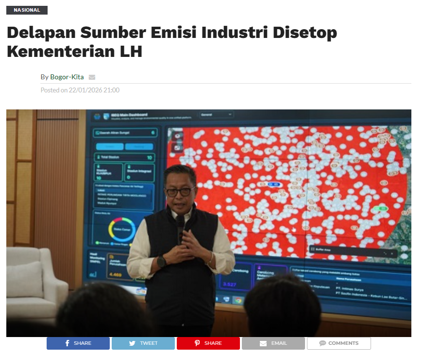 Geospatial Dashboard untuk Monitoring Emisi dan Kualitas Lingkungan